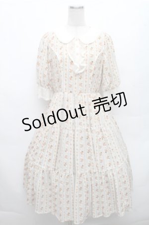 画像: axes femme kawaii / プチローズ柄ワンピース  オフ S-26-03-12-037-AX-OP-AS-ZS