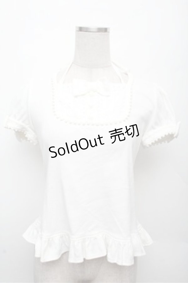 画像1: Angelic Pretty / ヨークリボンカットソー  キナリ S-26-03-12-006-AP-TO-HR-ZS (1)