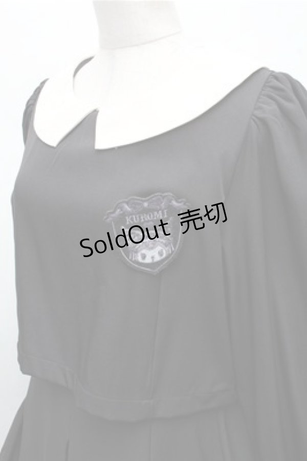 画像3: m petit by misako / サンリオキャラクターズコラボ クロミワッペン付きワンピース  黒 S-26-03-12-045-LO-OP-AS-ZS (3)