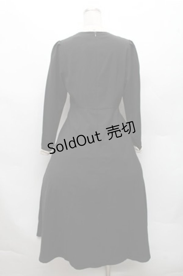 画像2: an another angelus / クレリックレースヨーク切替ロングワンピース  黒 S-26-03-12-046-CA-OP-AS-ZS (2)