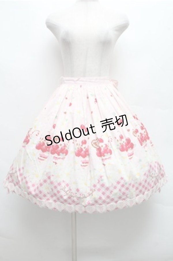 画像1: BABY,THE STARS SHINE BRIGHT / 初夏でショコラないちごパフェスカート  ピンク S-26-03-12-055-BA-SK-HR-ZS (1)