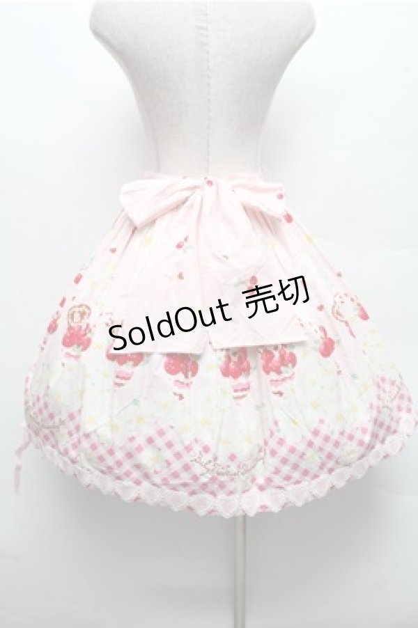 画像2: BABY,THE STARS SHINE BRIGHT / 初夏でショコラないちごパフェスカート  ピンク S-26-03-12-055-BA-SK-HR-ZS (2)