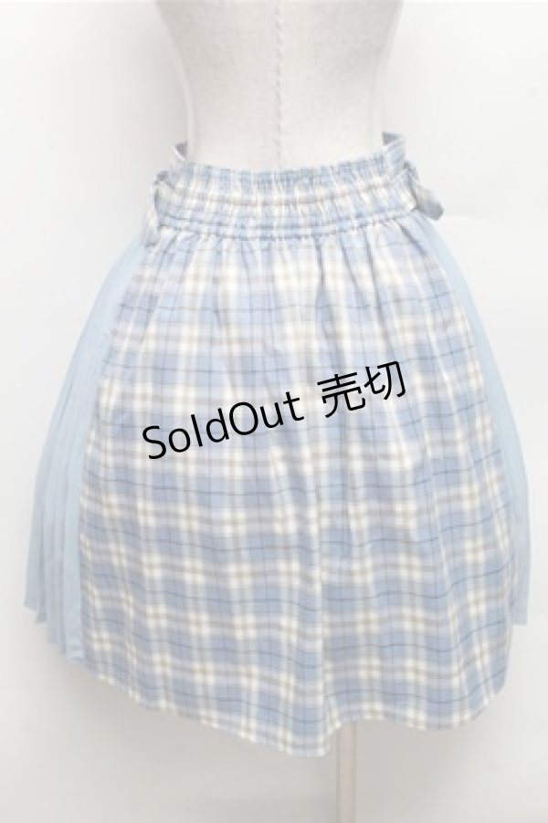 画像2: axes femme POETIQUE / チェックスカート  サックス S-26-03-12-056-AX-SK-AS-ZS (2)