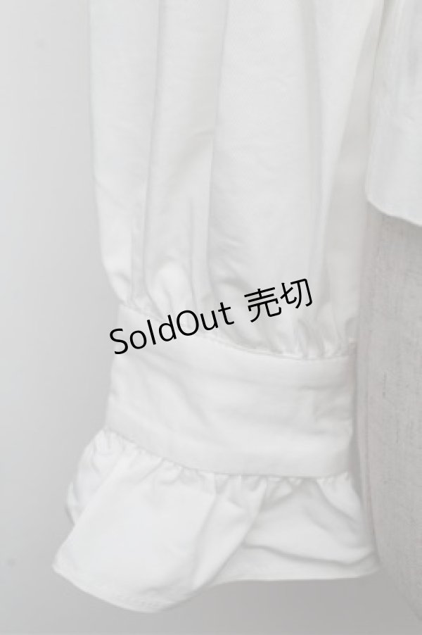 画像5: Sheglit / Beatrixケープブラウス  白 S-26-03-12-009-EL-BL-AS-ZS (5)