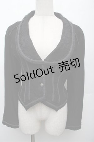 画像: Ozz oneste / レース切替ジャケット  黒 S-26-03-12-026-OO-JA-AS-ZS