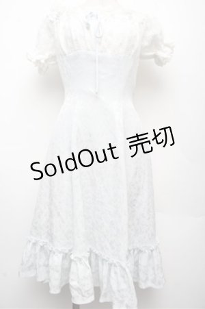 画像: Millefleurs / ジャガードオフショルワンピース  白ｘサックス S-26-03-12-027-EL-OP-AS-ZS