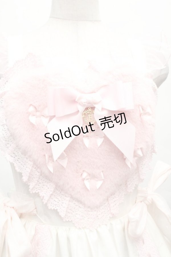 画像5: BABY,THE STARS SHINE BRIGHT / Cherie de Neigeジャンパースカート  白×ピンク S-26-03-14-029-BA-OP-TE-ZS (5)