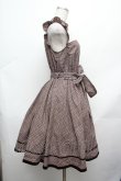 画像2: axes femme POETIQUE / バラ刺繍入りチェックワンピース  ブラウン S-26-03-14-031-AX-OP-HR-ZS (2)