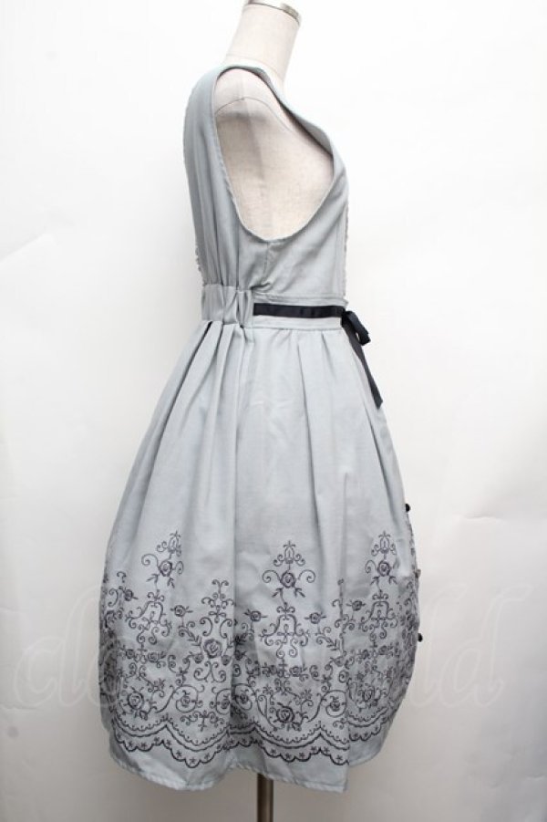 画像3: axes femme POETIQUE / 裾刺繍ジャンドレ  サックス S-26-03-14-032-AX-OP-HR-ZS (3)