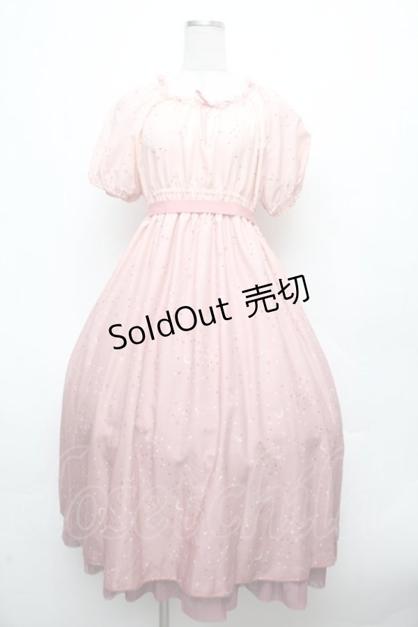 画像1: PINK HOUSE / Starry Sky プリントワンピース  ピンク S-26-03-14-037-LO-OP-AS-ZS (1)