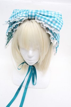 画像: metamorphose / Sugarリボンヘッドドレス  ミントブルー S-26-03-14-005-ME-AC-AS-ZS