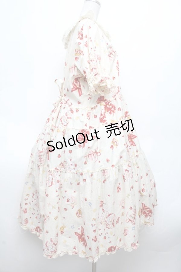 画像3: PINK HOUSE / アニバーサリーケーキミディ丈ワンピース  オフ S-26-03-14-039-LO-OP-AS-ZS (3)