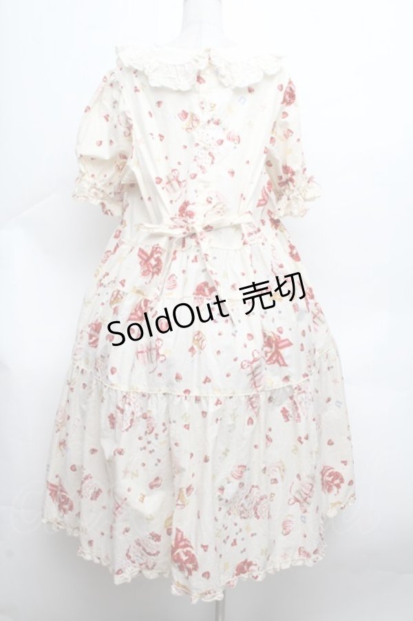 画像4: PINK HOUSE / アニバーサリーケーキミディ丈ワンピース  オフ S-26-03-14-039-LO-OP-AS-ZS (4)