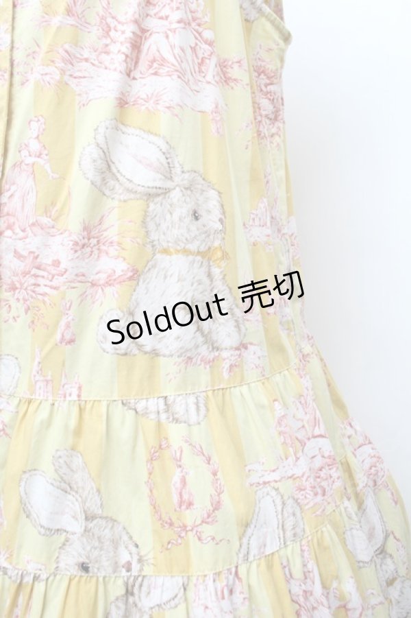 画像2: PINK HOUSE / 庭園散歩ワンピース  イエロー S-26-03-14-042-LO-OP-AS-ZS (2)