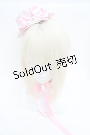 画像: Angelic Pretty / ドレスアップRibbonミニハット  ピンク S-26-03-14-006-AP-AC-AS-ZS