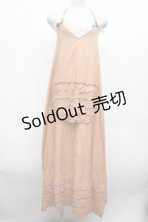 画像: WONDERFUL WORLD / ピンタック使いエプロン  ブラウン S-26-03-14-043-LO-ZA-AS-ZS