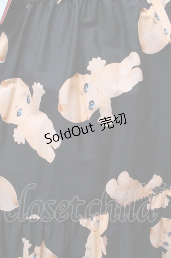 画像2: PINK HOUSE / プリントティアードスカート  黒 S-26-03-14-049-LO-SK-AS-ZS (2)