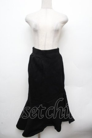 画像: EATME / マーメイドスウェットスカート  黒 S-26-03-14-053-LO-SK-AS-ZS