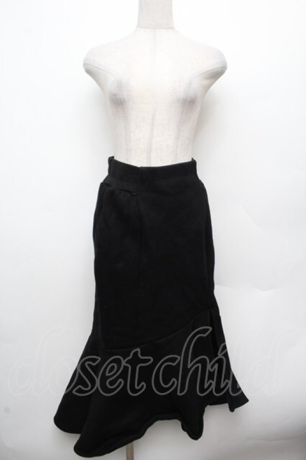 画像1: EATME / マーメイドスウェットスカート  黒 S-26-03-14-053-LO-SK-AS-ZS (1)