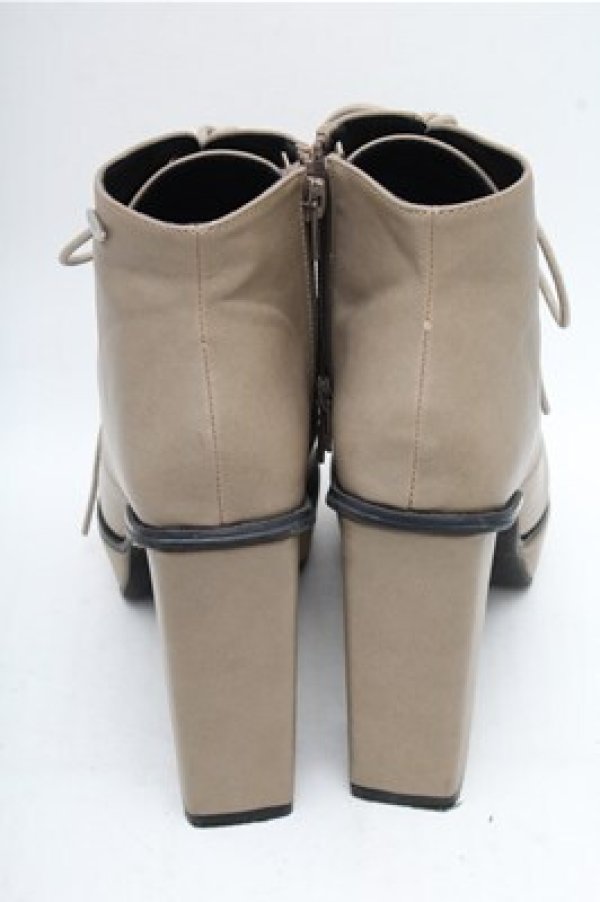 画像3: EATME / スクエアレースアップブーツ S ベージュ S-26-03-14-1009-LO-SH-AS-ZS (3)