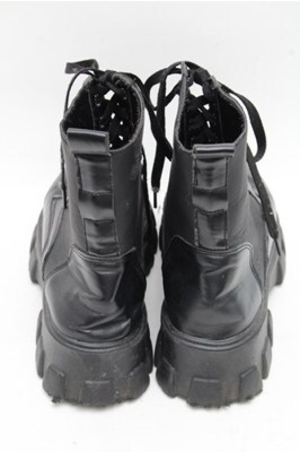 画像3: NieR Clothing / レースアップ厚底ブーツ  黒 S-26-03-14-1011-PU-SH-HR-ZS (3)