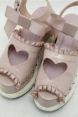 画像4: Honey Cinnamon / ハートあきスポートサンダル  ピンク S-26-03-14-1018-LO-SH-HR-ZS (4)