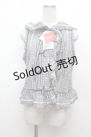 画像: PINK HOUSE / misako&erinko　ハートベリーラビットうさ耳ベスト  黒ｘ白 S-26-03-14-007-LO-TO-AS-ZS