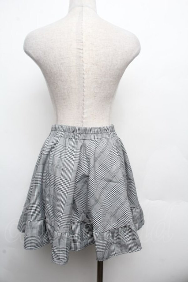 画像2: NieR Clothing / 千鳥フレアスカート  グレー S-26-03-14-058-PU-SK-AS-ZS (2)