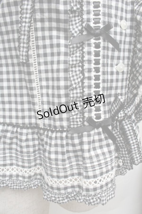 画像4: PINK HOUSE / misako&erinko　ハートベリーラビットうさ耳ベスト  黒ｘ白 S-26-03-14-007-LO-TO-AS-ZS (4)