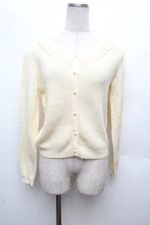 画像: axes femme / お花レースカーディガン  キナリ S-26-03-14-010-AX-TO-HR-ZS