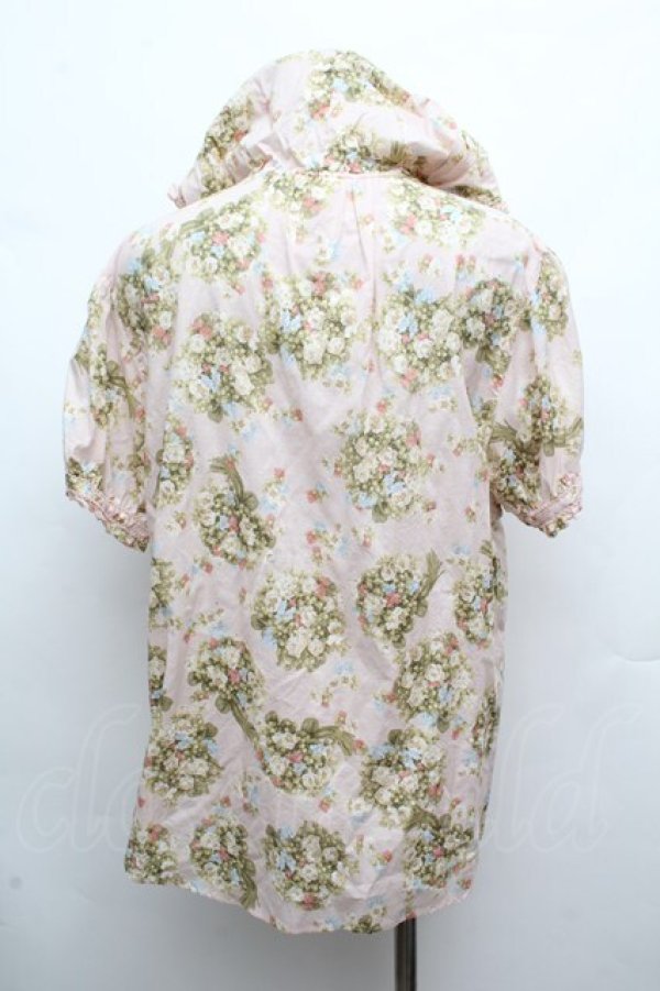 画像3: PINK HOUSE / フラワーブーケフード付きローンブラウス  ピンク S-26-03-14-017-LO-BL-AS-ZS (3)