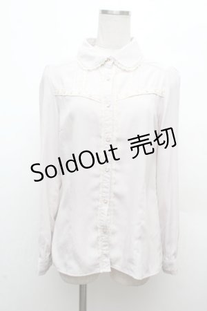 画像: axes femme POETIQUE / タイ付きブラウス  ベージュ S-26-03-14-018-AX-BL-HR-ZS