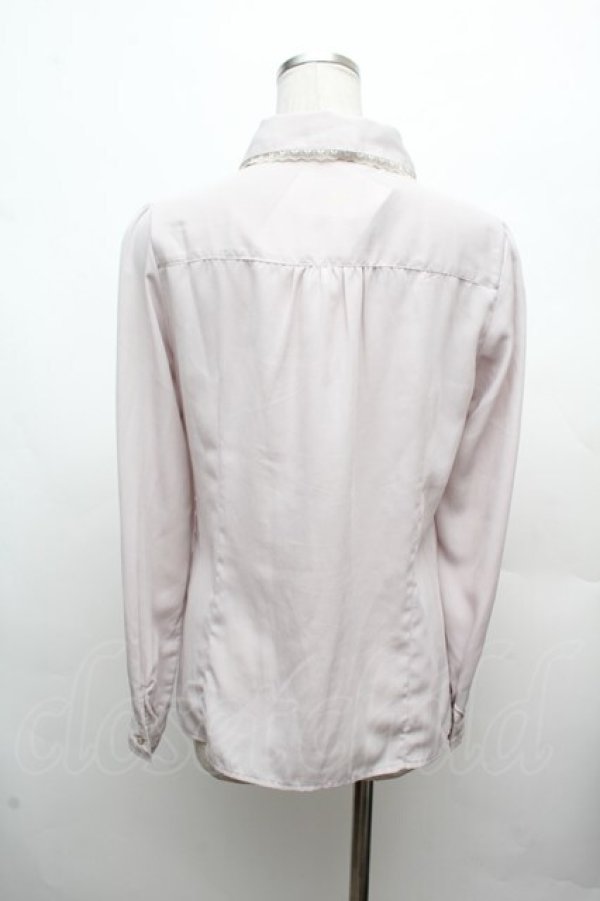 画像3: axes femme POETIQUE / タイ付きブラウス  ベージュ S-26-03-14-018-AX-BL-HR-ZS (3)