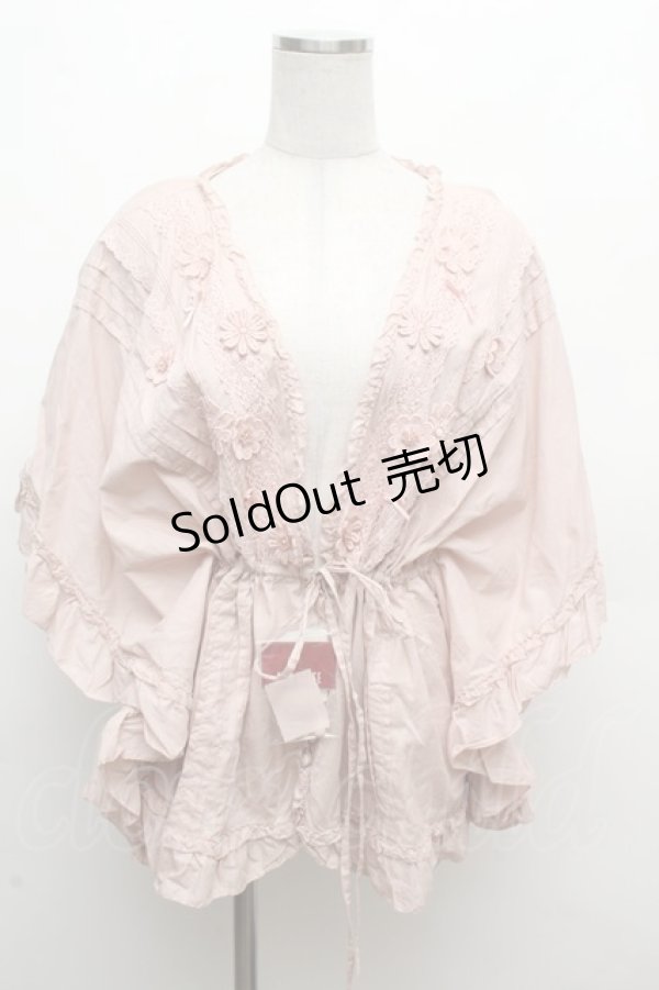 画像1: PINK HOUSE / フラワーモチーフトップス  ピンク S-26-03-14-022-LO-TO-AS-ZS (1)