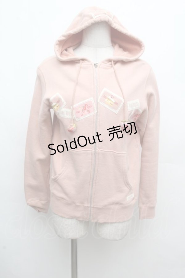 画像1: PINK HOUSE / ワッペンパーカー  ピンク S-26-03-14-023-LO-TO-AS-ZS (1)