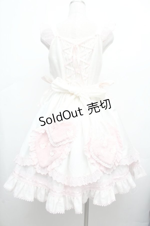 画像3: BABY,THE STARS SHINE BRIGHT / Cherie de Neigeジャンパースカート  白×ピンク S-26-03-14-029-BA-OP-TE-ZS (3)