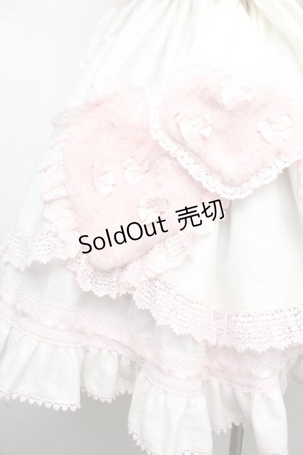 画像4: BABY,THE STARS SHINE BRIGHT / Cherie de Neigeジャンパースカート  白×ピンク S-26-03-14-029-BA-OP-TE-ZS (4)