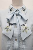 画像3: axes femme / 刺繍リボンノースリーブブラウス  サックス S-26-03-15-036-AX-BL-HR-ZS (3)