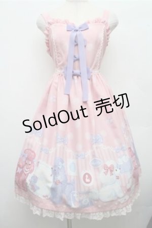 画像: Angelic Pretty / Lovely Poodleジャンパースカート  ピンク S-26-03-15-045-AP-OP-HR-ZS