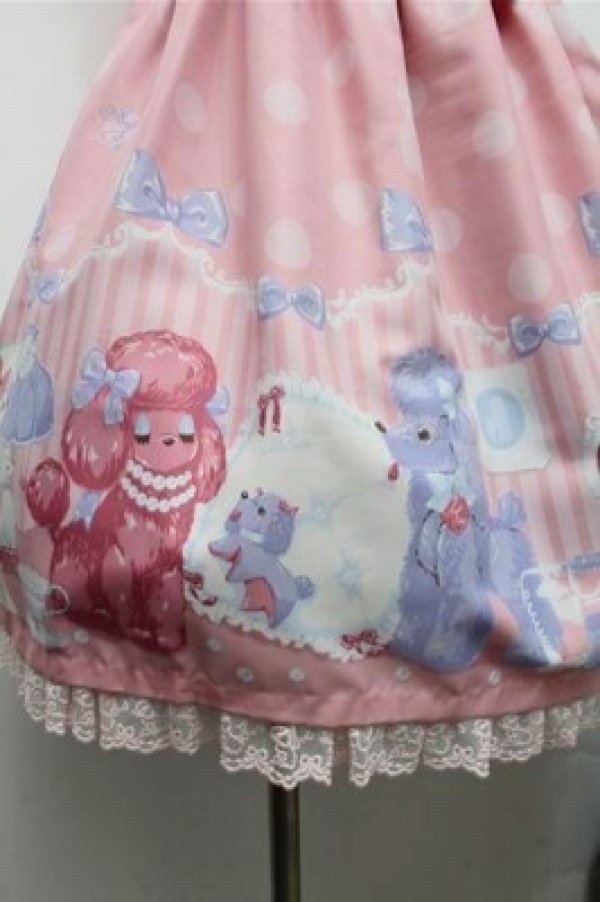 画像3: Angelic Pretty / Lovely Poodleジャンパースカート  ピンク S-26-03-15-045-AP-OP-HR-ZS (3)