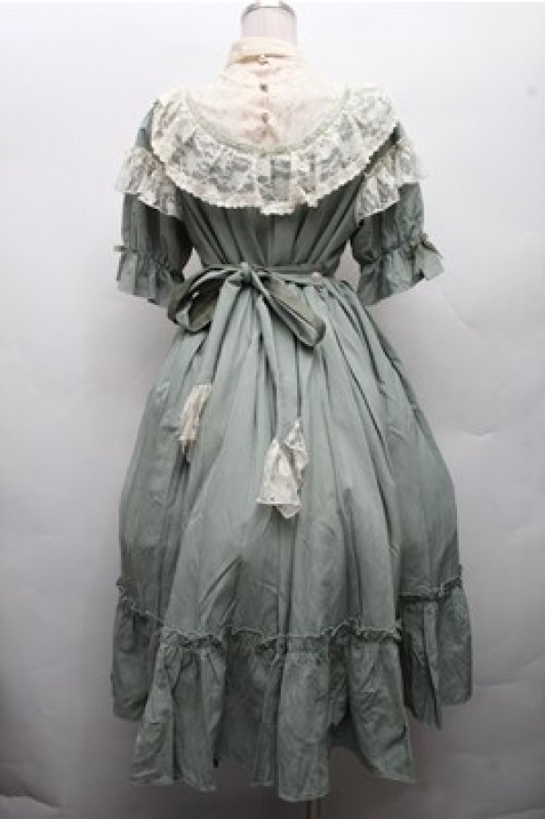 画像2: axes femme kawaii / ヴィンテージドールワンピース  グリーン S-26-03-15-049-AX-OP-AS-ZS (2)