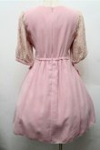 画像2: LODISPOTTO / 袖レースワンピース  ピンク S-26-03-15-050-LO-JA-HR-ZS (2)