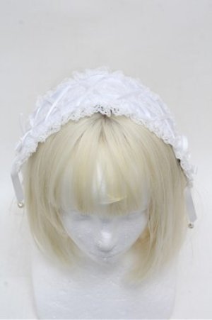 画像: axes femme / レースアップヘッドドレス  白 S-26-03-15-007-AX-AC-AS-ZS