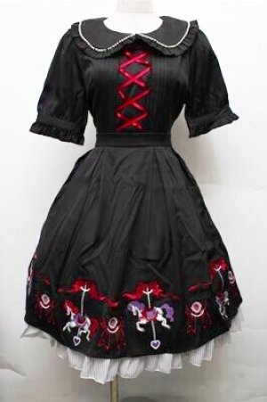 画像: Amavel / Nostalgic Dreamin’ Carouselワンピース  黒 S-26-03-15-057-CA-OP-AS-ZS