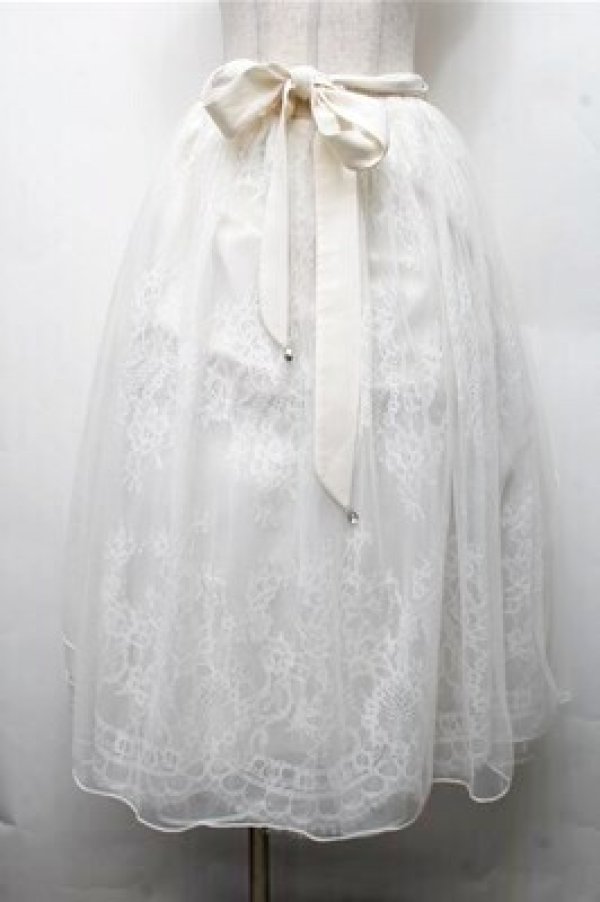 画像1: axes femme POETIQUE / バックフリルチュールスカート  オフ S-26-03-15-058-AX-SK-AS-ZS (1)