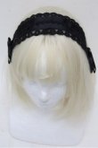 画像1: m petit by misako / ヘッドドレス  黒 S-26-03-15-008-LO-AC-AS-ZS (1)