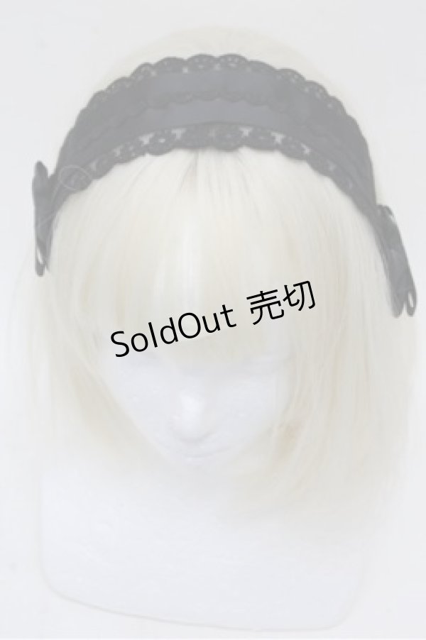 画像1: m petit by misako / ヘッドドレス  黒 S-26-03-15-008-LO-AC-AS-ZS (1)