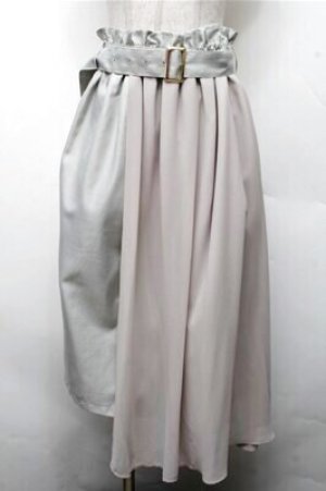 画像: axes femme / シフォン重ねミドルスカート   S-26-03-15-059-AX-SK-HR-ZS