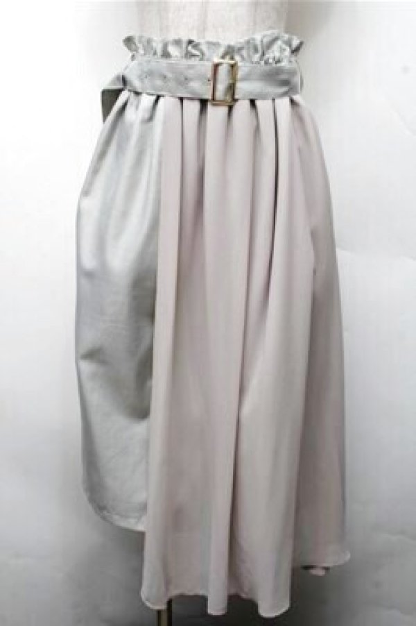 画像1: axes femme / シフォン重ねミドルスカート   S-26-03-15-059-AX-SK-HR-ZS (1)