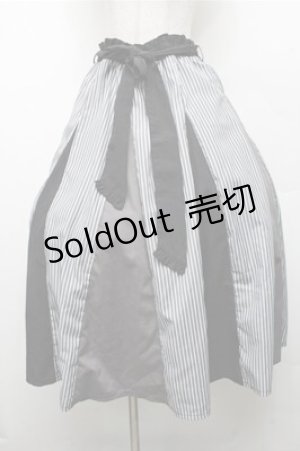 画像: axes femme / 切替ロングフレアスカート  黒 S-26-03-15-060-AX-SK-HR-ZS